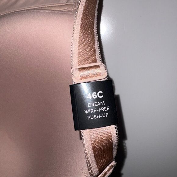 TORRID Wire Free Push Up Solid 360 Back Smoothing Dream Bra 46C NWT Rose Dust - Picture 4 of 9
